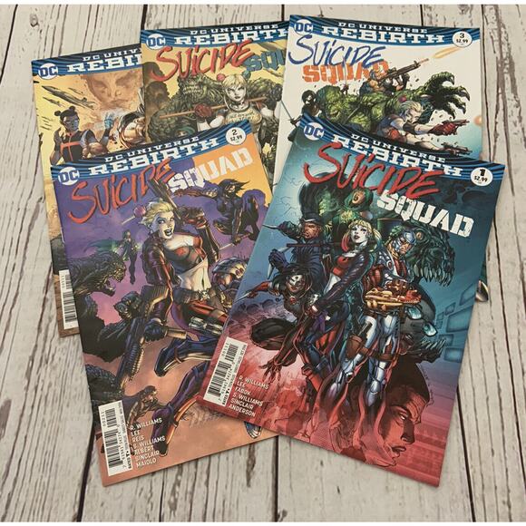 DC Comincs Suicide Squad Rebirth Lot #1-5 Yr 2016 - Picture 1 of 13
